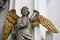 Angels with gilded wings in the cathedral in Gdansk, Poland,