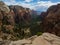 Angels Landing Overlook Canyon View, Zion National Park, Utah