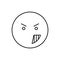 Anger, emotions icon. Simple line, outline vector expression of mood icons for ui and ux, website or mobile application