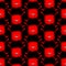 Anger red pattern seamless. Evil background. Vector texture