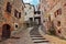 Anghiari, Arezzo, Tuscany, Italy: old alley in the medieval village