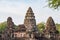 Angkor style temples and ancient khmer ruins at Phimai, travel destination in East Thailand.