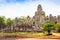 Angkor Thom Cambodia. Bayon khmer temple on Angkor Wat historical place