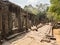 Angkor Thom Temple. The ancient stone faces of Bayon temple. Siem Reap, Cambodia