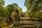 Angkor Wat, Angkor Archaeological Park , stone frame ruins is Khmer popular tourist attraction ancient temple in complex Angkor