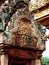 Angkor Wat - Beautiful carvings, bas reliefs of Banteay Srei Temple