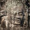 Angkor Wat Cambodia. Bayon temple in Angkor Thom