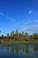 Angkor wat reflection on the water