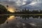 Angkor wat temple at dawn