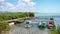 Angler boats at Lake Balaton,Hungary