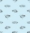 Angler Deep sea fish pattern seamless. Deep-sea fish background