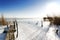 Angler pier at Lake Balaton, Hungary