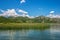 Anglers in reeds on the Skadar Lake in Montenegro