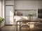 Anglocore Elegance: Kitchen and Dining Space with Realistic Human Form Renderings