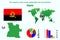 Angola. All countries of the world. Infographics for presentation