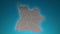 Angola country map with zoom in Realistic Clouds Fly Through. camera zoom in sky effect on angola map. Background Suitable for