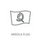 Angola flag icon. Trendy Angola flag logo concept on white backg