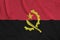 Angola flag printed on a polyester nylon sportswear mesh fabric