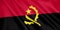 Angola flag waving with the wind.