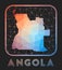 Angola map design.
