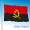 Angola official national flag, african country
