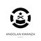 angolan kwanza icon in trendy design style. angolan kwanza icon isolated on white background. angolan kwanza vector icon simple