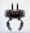Angry aerial robot with funny ears, 3d rendering