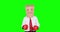 Angry anonymous businessman with boxing gloves