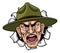 Angry Army Bootcamp Drill Sergeant Cartoon