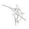 Angry Atlantic Blue Marlin Jumping Up Continuous Line Drawing