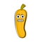 Angry banana cartoon character emote