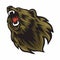 Angry Bear Logo Vector Roaring Mascot Design