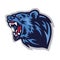 Angry Bear Roaring  Logo Mascot Template Vector