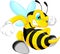 Angry bee cartoon