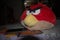 Angry Bird pillow with dark chocolate