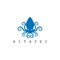 Angry Blue Kraken Octopus Squid Logo Design Inspiration