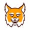 Angry bobcat mascot head