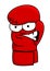 Angry boxing glove