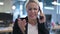 Angry Businesswoman Scolding and Shouting during Phone Talk