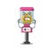 Angry candy vending machine with the character