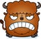 Angry Cartoon Bison