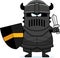 Angry Cartoon Black Knight