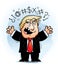 Angry Cartoon Donald Trump Yelling