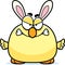 Angry Cartoon Easter Bunny Chick