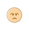 Angry Cartoon Face Negative People Emotion Icon