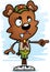 Angry Cartoon Female Bear Scout