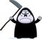 Angry Cartoon Grim Reaper