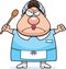Angry Cartoon Lunch Lady