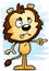 Angry Cartoon Male Lion