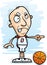 Angry Cartoon Senior Basketball Player